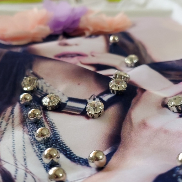 Boho festival Coachella 3D flower girl NWOT 1 sm 1 med left - Picture 5 of 6